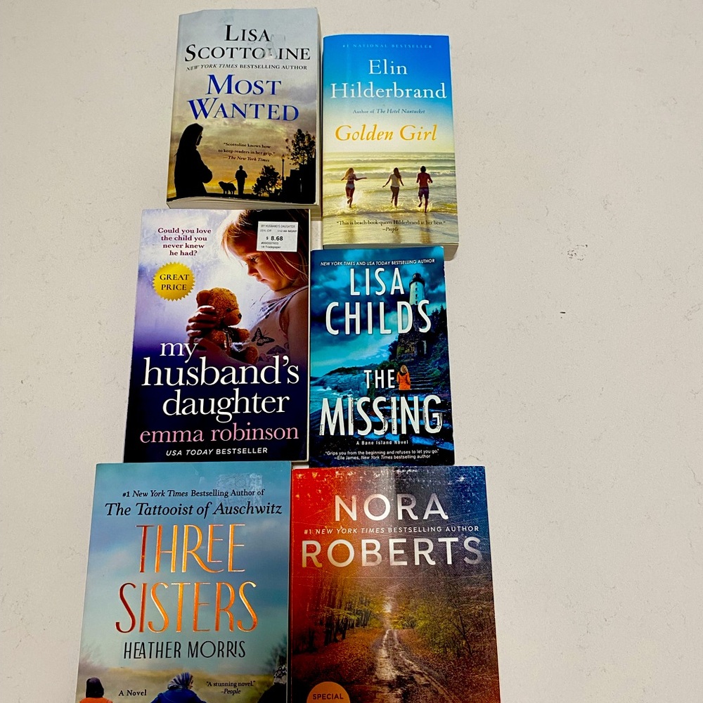 6 paperback books gently used Three Sisters by Heather Morris